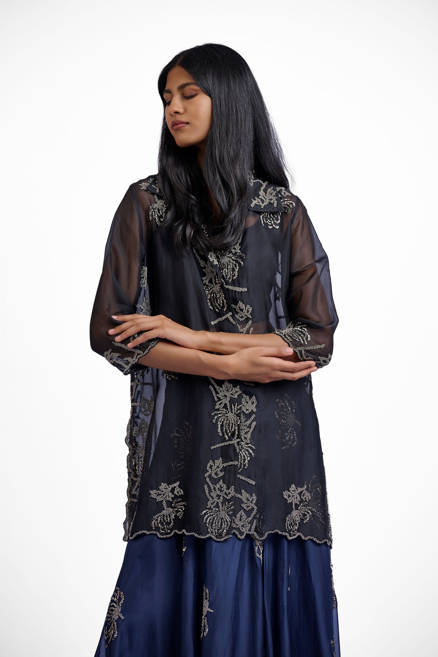 Black Hand Beaded Jacket