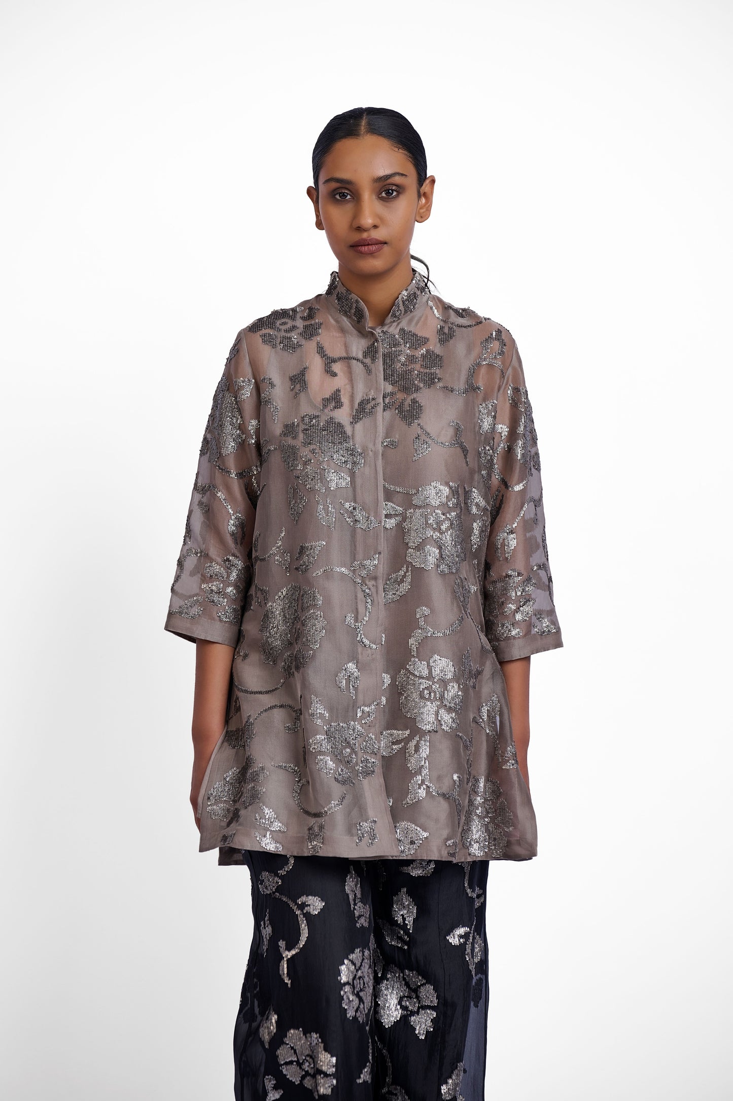 Stone Hand Sequined Jacket