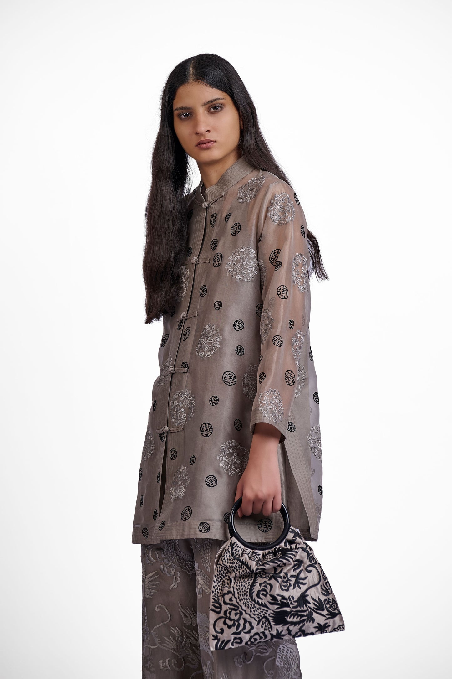 Stone Flat Stitch Jacket