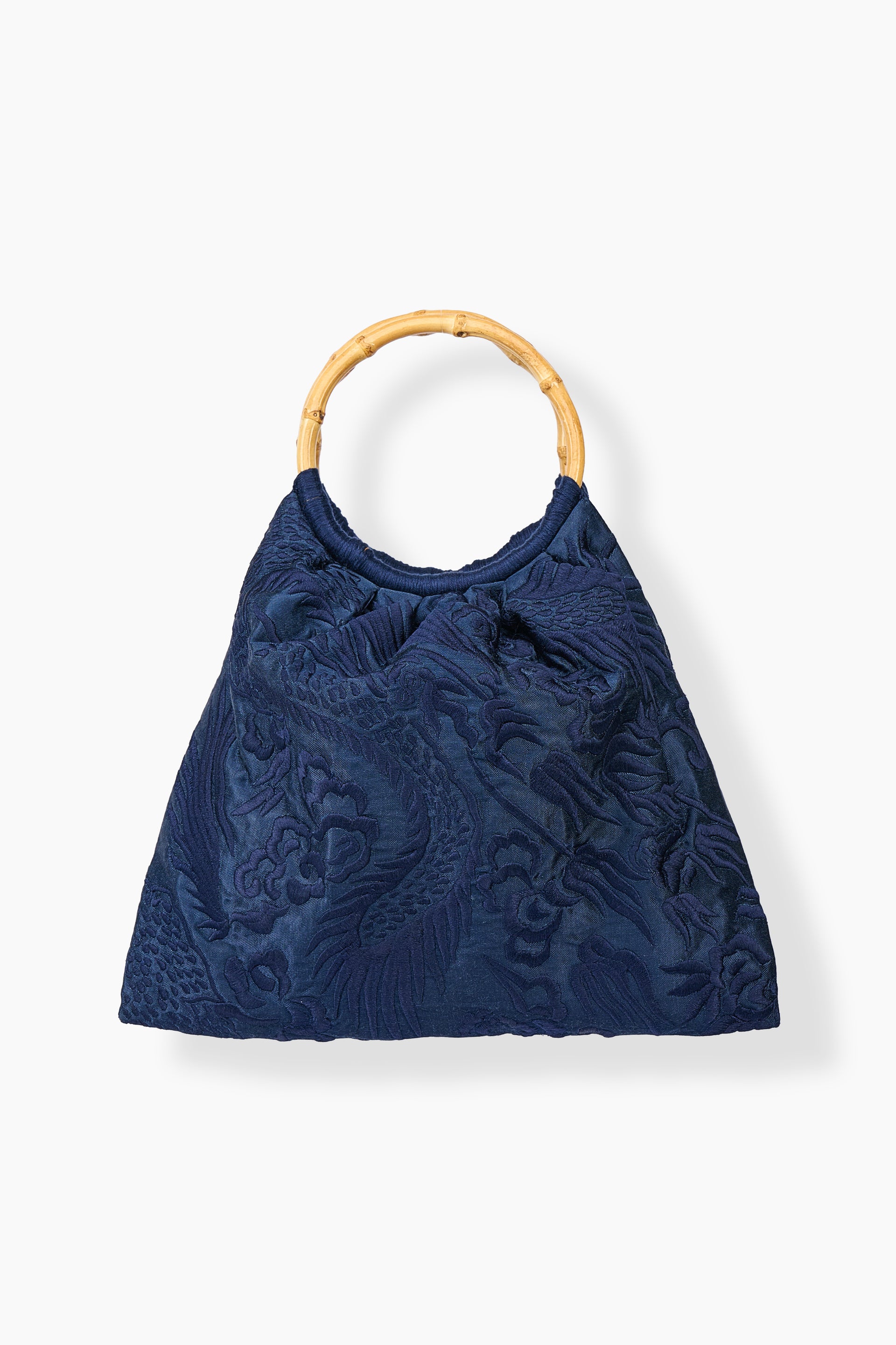 Navy Flat Stitch Handbag
