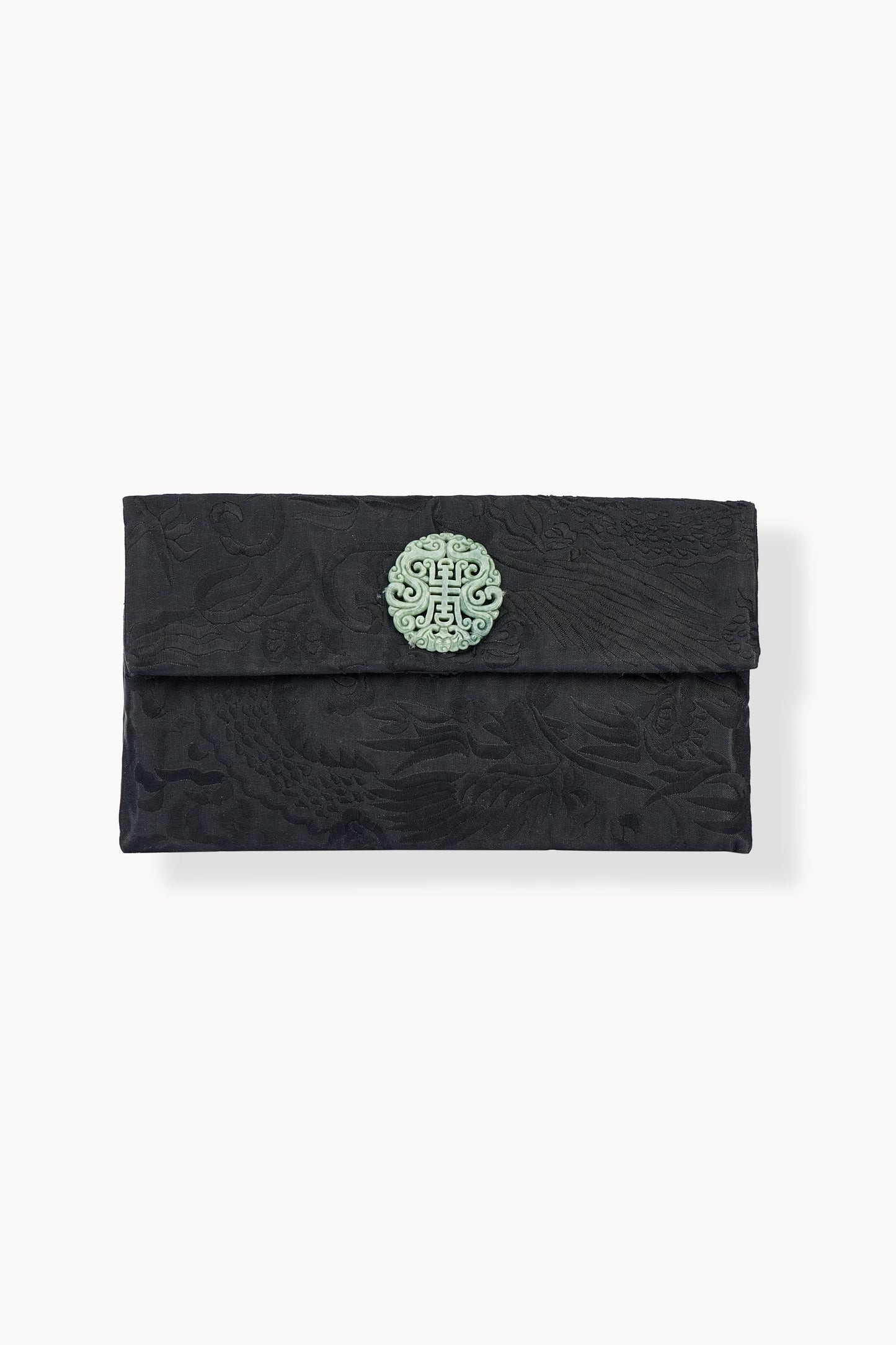 Black Flat Stitch Clutch
