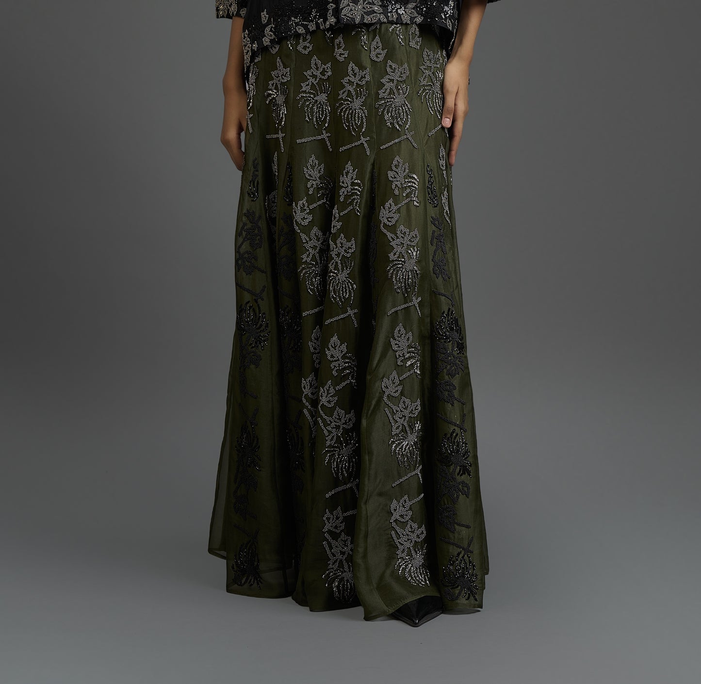 Forest Hand Beaded Skirt