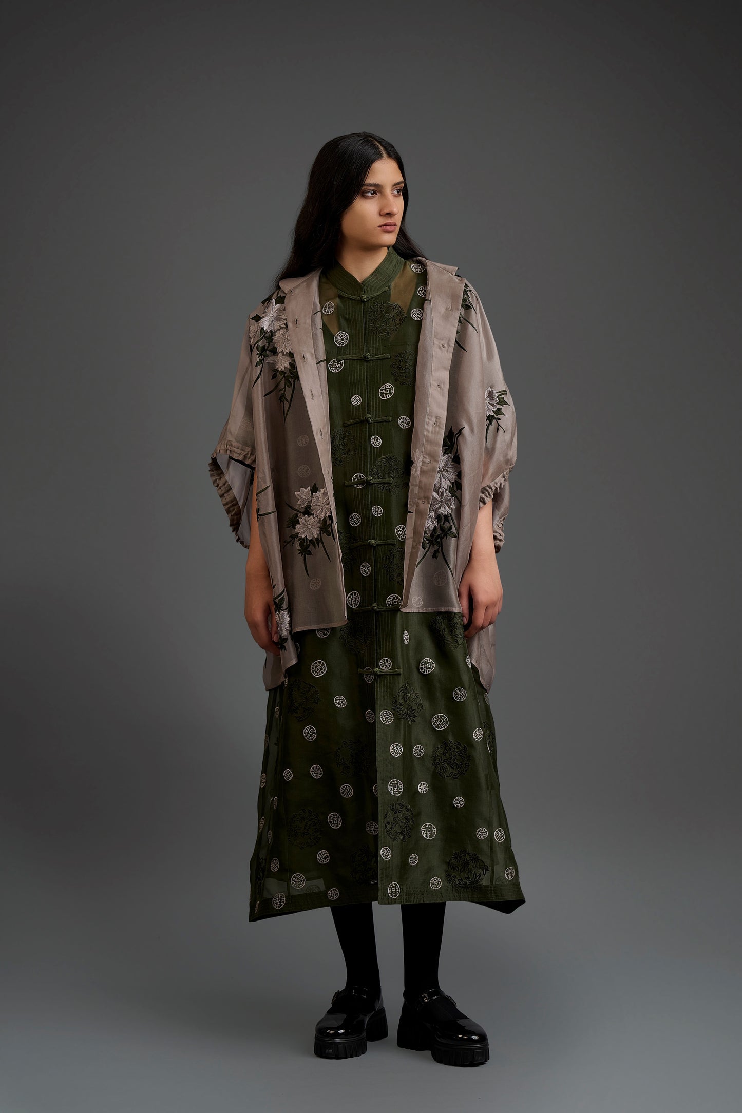 Forest Flat Stitch Dress