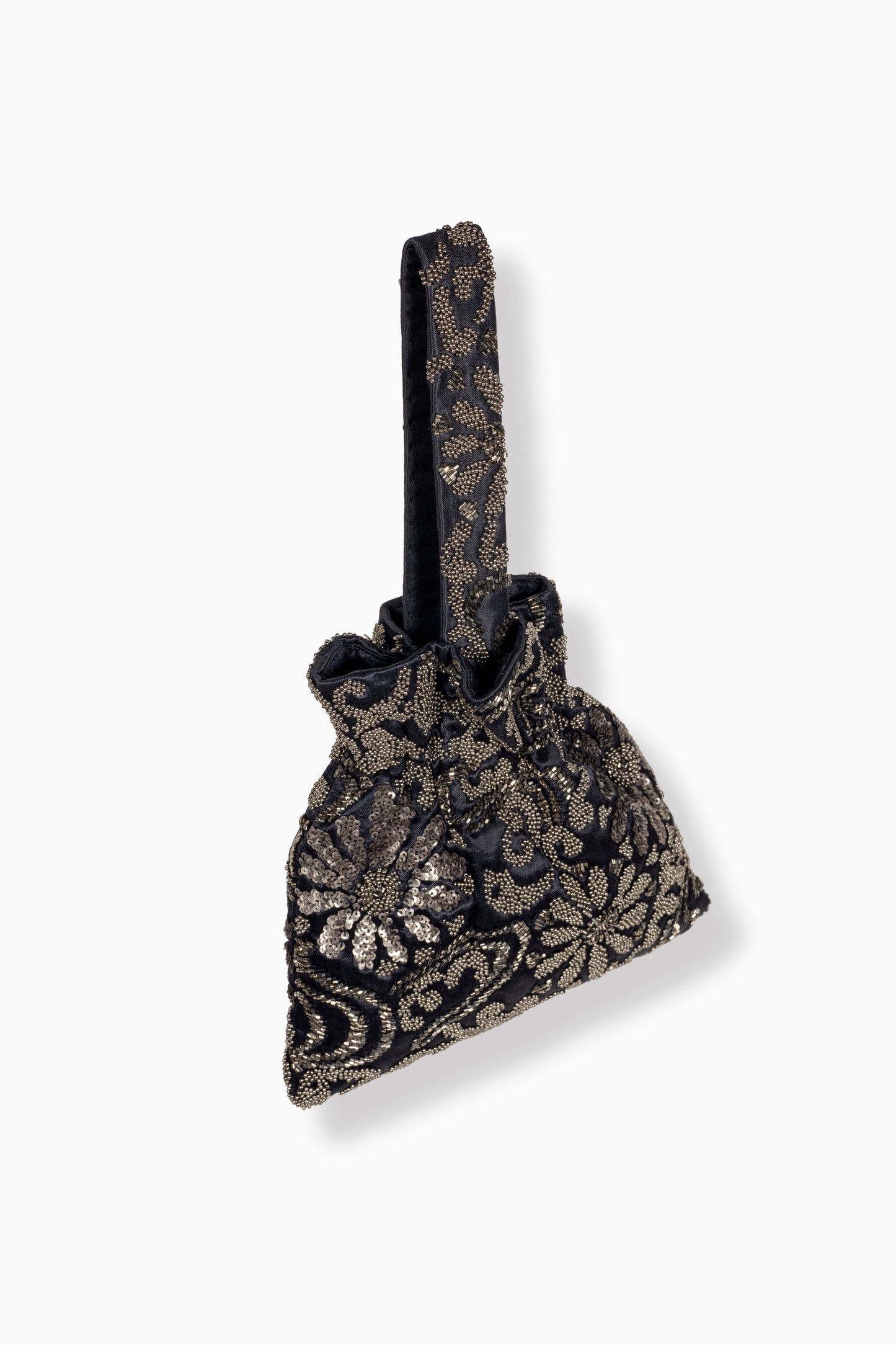Indigo Hand Beaded Handbag