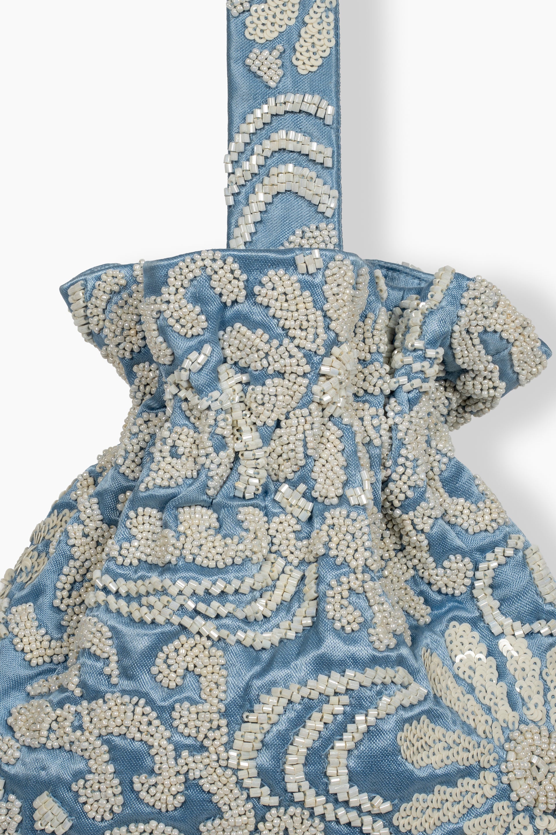 Steel Hand Beaded Handbag