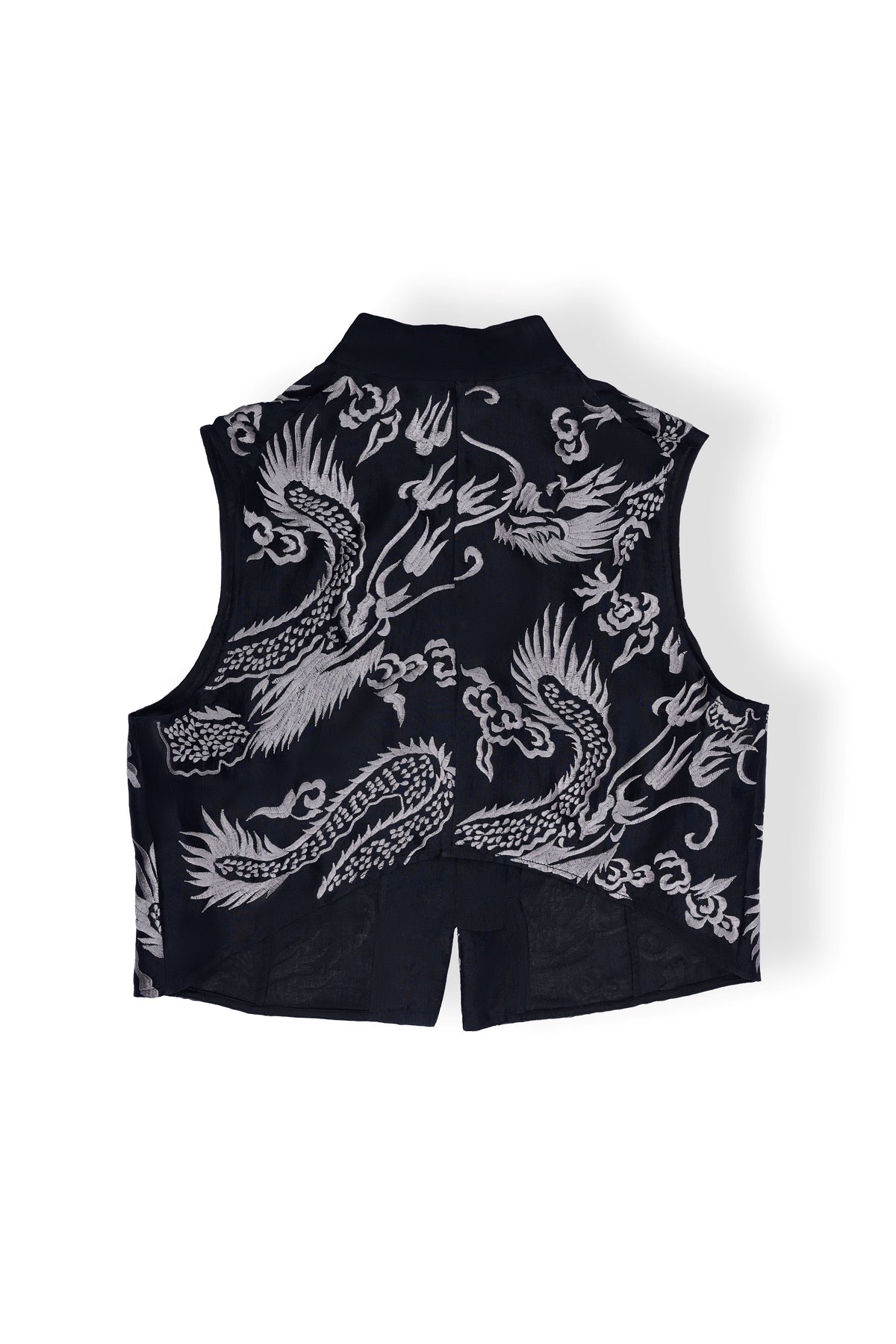 Black Flat Stitch Blouse
