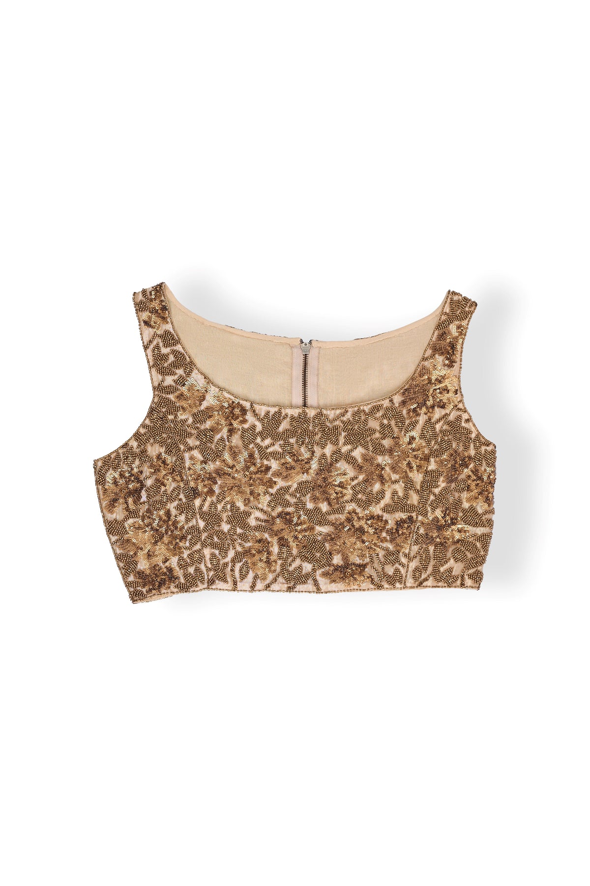Gold Hand Beaded Blouse