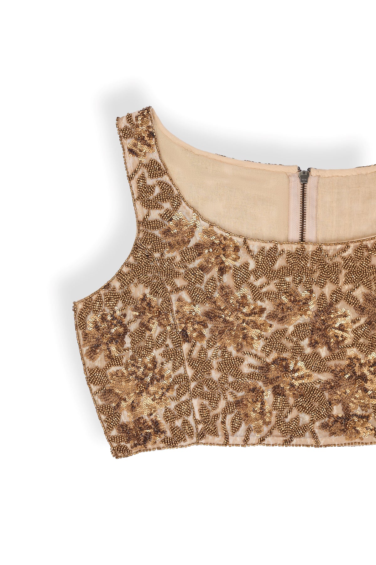 Gold Hand Beaded Blouse