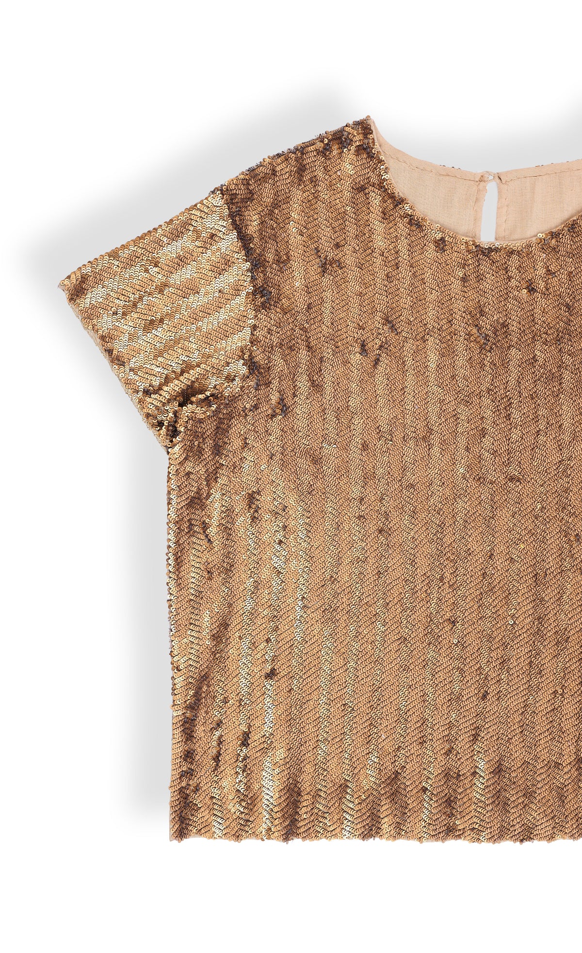 Gold Hand Sequined Blouse